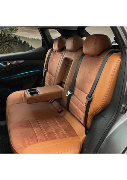 Nissan Qashqai Araca Özel Oto Koltuk Kılıfı - Tay Tüyü - Deri indirimleri