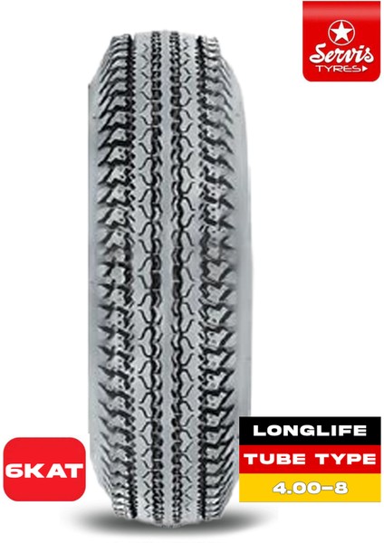 4.00-8 F-Tt 6 Pr Longlife Dış Lastik