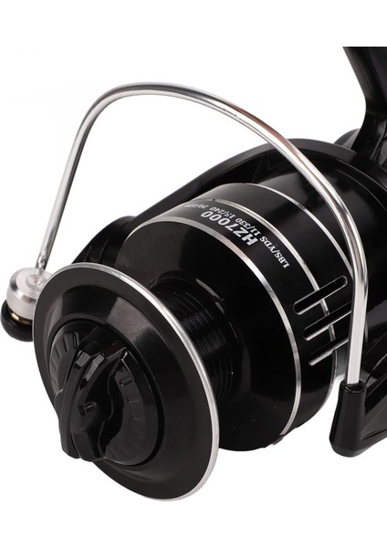 5.2:1 Olta Makarası, Özel Tasarım Atma Mesafesini Artırır Dayanıklı Döner Makara Olta Makarası, Katlanır Metal Salıncak Kolu Olta Makarası (HZ7000-SIYAH)5.2:1 fırsatları