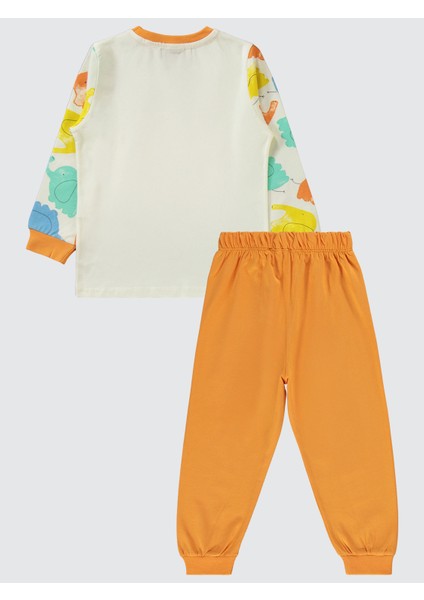 Erkek Çocuk Pijama Takımı 2-5 Yaş Oranj modelleri