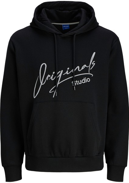 Originals Jorsignature Pamuklu Relaxed Fit Kapüşonlu Baskılı Sweat Erkek Sweat 12281990