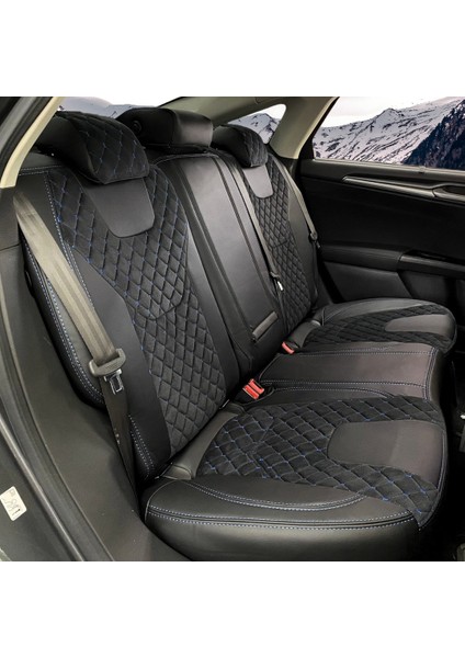 Ford Mondeo Araca Özel Oto Koltuk Kılıfı - Nakışlı Tay Tüyü ve Deri fırsatları
