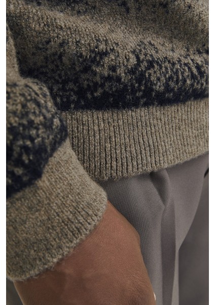 Premium Jprvillex Pamuklu Bisiklet Yaka Örme Kazak Erkek Kazak 12278345 indirimleri