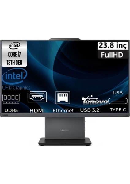 Thinkcentre Neo 50A 24 Gen 5 I7-13620H 12SC000KTR-37 40GB 1tb UHD Graphics Windows 10 Pro 23.8" Full Hd All In One Pc
