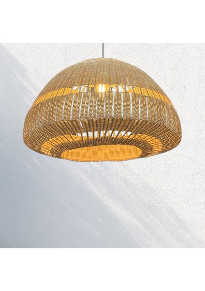 Santo Rattan Bambu Sarkıt Avize 70 cm
