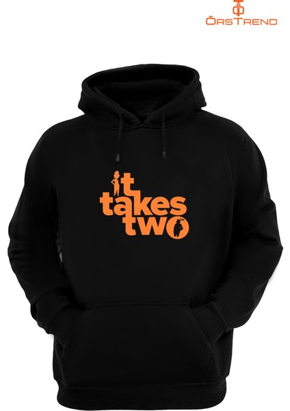 It Takes Two Baskılı Unisex Kapşonlu Sweatshirt fiyatları