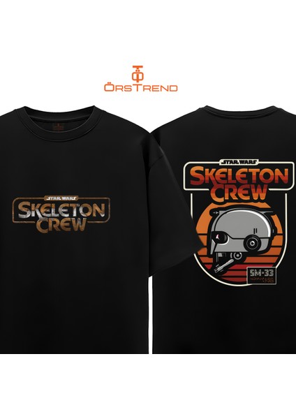 Star Wars Skeleton Crew Baskılı Oversize Tişört