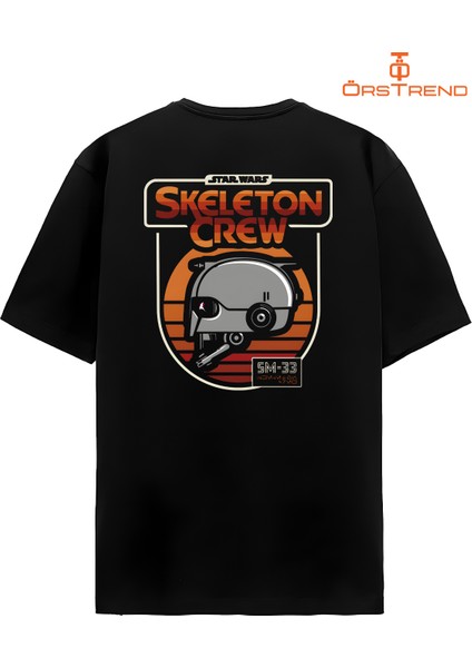 Star Wars Skeleton Crew Baskılı Oversize Tişört modelleri