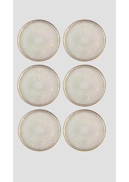 Es Home Radiant 16 cm 6 Parça Pasta Tabağı/tatlı Seti