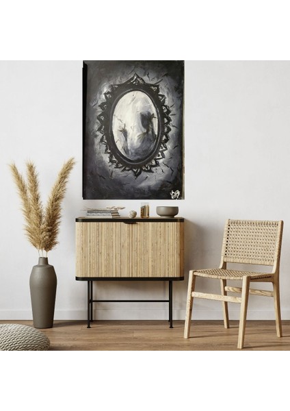 El Yapımı 70 x 50 cm Boyutunda Akrilik Boya ile Yapılmış El Yapımı Imzalı Tablo