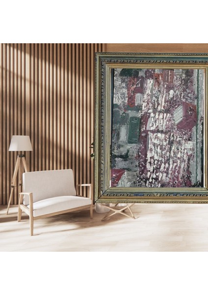 El Yapımı 70 x 50 cm Boyutunda Akrilik Boya ile Yapılmış El Yapımı Imzalı Tablo