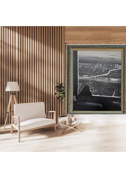 El Yapımı 70 x 50 cm Boyutunda Akrilik Boya ile Yapılmış El Yapımı Imzalı Tablo