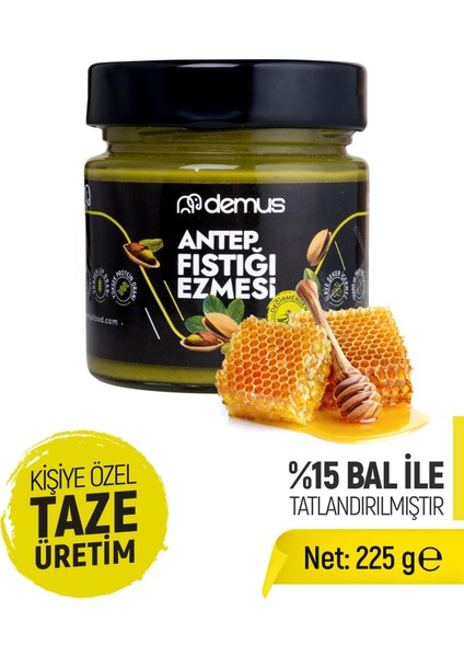Antep Fıstığı %15 Bal ile Tatlandırılmış Antep Fıstığı 225 G