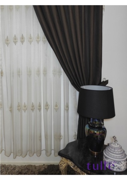 Ahenk Etek Serpme Nakış Tül
