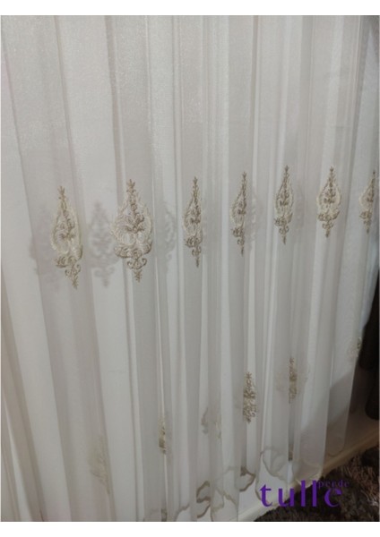 Ahenk Etek Serpme Nakış Tül