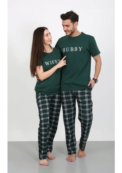 Kısa Kollu Pamuk KADIN Pijama Takımı- Sevgili Pijaması- TEK ADET