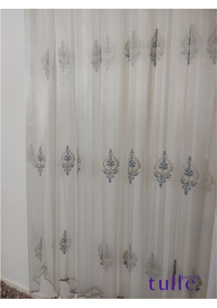 Ahenk Etek Serpme Nakış Tül