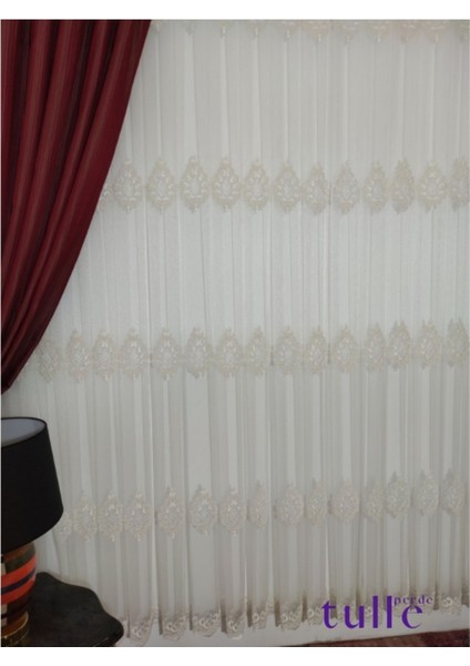 Perde Tül Yalı Kortlu Brode
