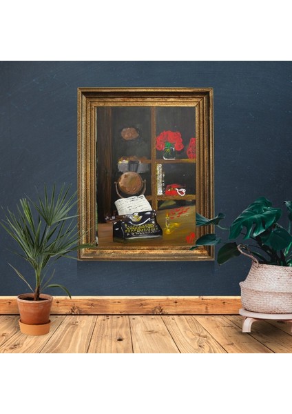 El Yapımı 70 x 50 cm Boyutunda Akrilik Boya ile Yapılmış El Yapımı Imzalı Tablo