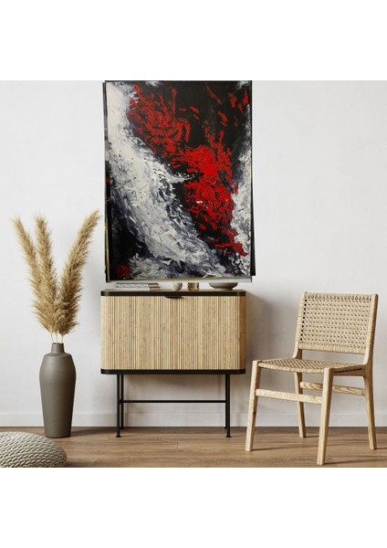 El Yapımı 70 x 50 cm Boyutunda Akrilik Boya ile Yapılmış El Yapımı Imzalı Tablo