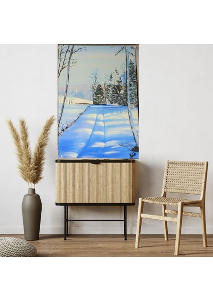 El Yapımı 70 x 50 cm Boyutunda Akrilik Boya ile Yapılmış El Yapımı Imzalı Tablo