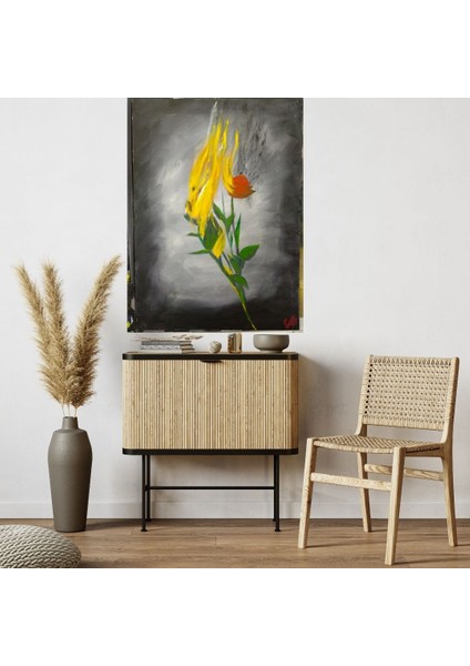 El Yapımı 70 x 50 cm Boyutunda Akrilik Boya ile Yapılmış El Yapımı Imzalı Tablo