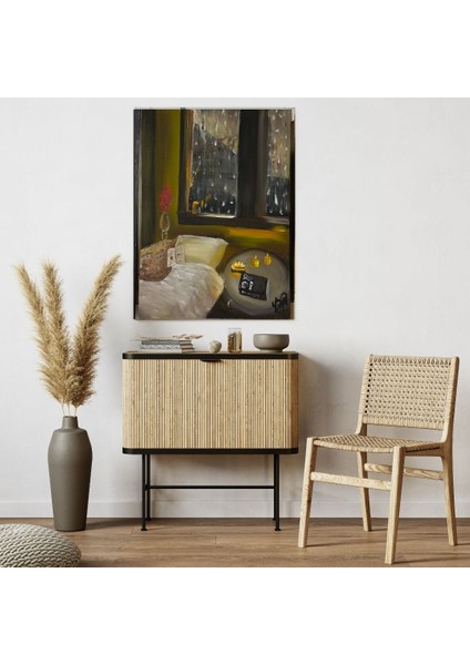 El Yapımı 70 x 50 cm Boyutunda Akrilik Boya ile Yapılmış El Yapımı Imzalı Tablo