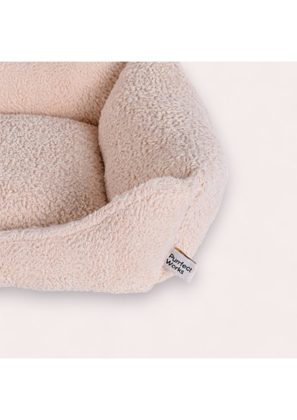 Cornerbed Vanilla Cream Ortopedik Kedi Ve Köpek Yatağı