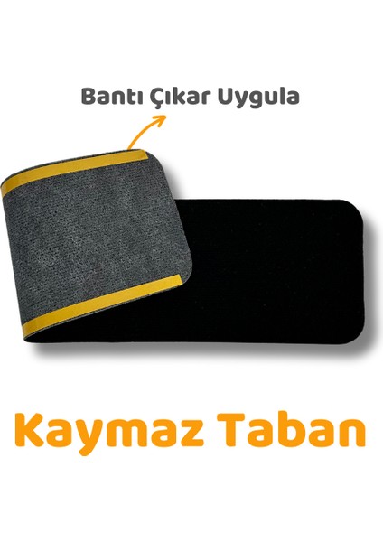 Merdiven Halısı Basamak Halısı Keçe Kaymaz Taban Kendinden Yapışkanlı Paspas Halıfleks 20X75 5 Adet