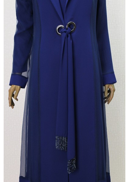 5001 Kuşgözü Bağlamalı Abaya #24-07# Qys Abaya