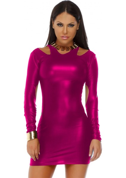 TP101201 Uzun Kollu Açık Mini Elbise fiyatları