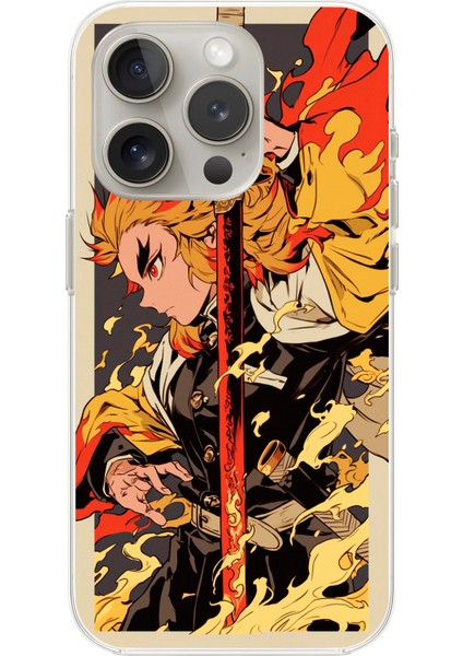 Apple iPhone 12 Pro Max Uyumlu Şeffaf Kılıf Demon Slayer Tasarımlı 3