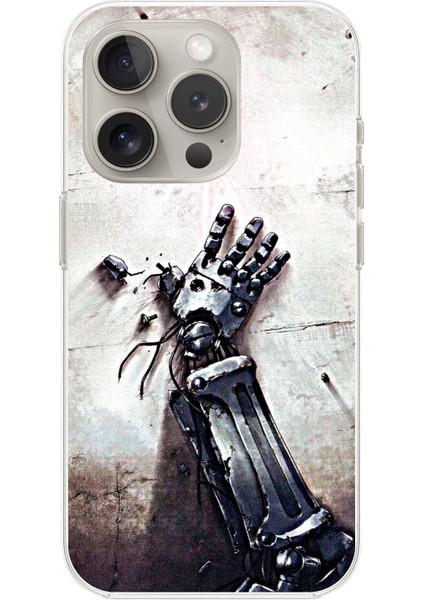 Apple iPhone 16 Pro Uyumlu Şeffaf Kılıf Fullmetal Alchemist Tasarımlı 3