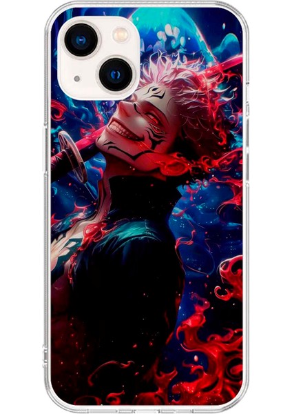 Apple iPhone 13 Mini Uyumlu Şeffaf Kılıf One Piece Tasarımlı 2