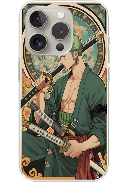 Apple iPhone 16 Pro Uyumlu Şeffaf Kılıf One Piece Tasarımlı 3