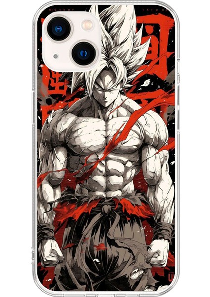 Apple iPhone 14 Uyumlu Şeffaf Kılıf Dragon Ball-Z Tasarımlı 1