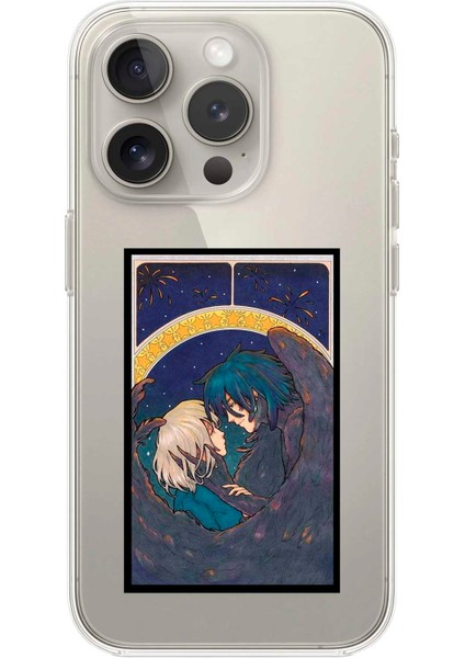 Apple iPhone 11 Pro Uyumlu Şeffaf Kılıf Howls Moving Castle Tasarımlı 3