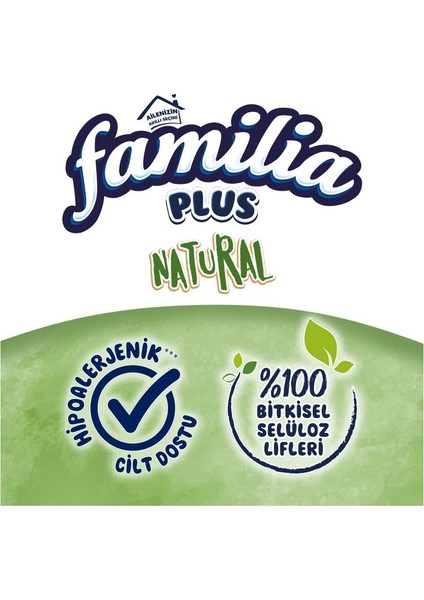 Plus Tuvalet Kağıdı 3 Katlı 96 Lı Paket Natural Organik Bambu Özlü (3pk*32) fırsatları