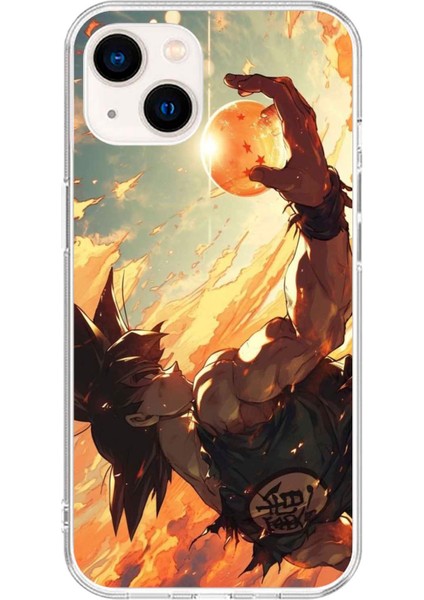 Apple iPhone 15 Plus Uyumlu Şeffaf Kılıf Dragon Ball-Z Tasarımlı 3