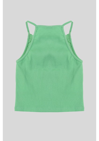 4-14 Yaş Benetton Baskılı Kız Çocuk Atlet Yeşil fiyatları