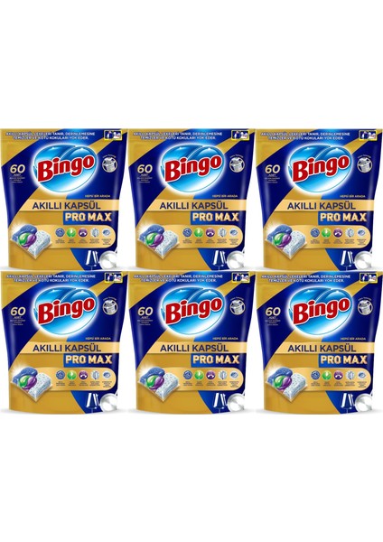 Akıllı Kapsül Pro Max Bulaşık Makinesi Deterjanı Tableti 360 Adet Limon Kokulu (6pk*60)