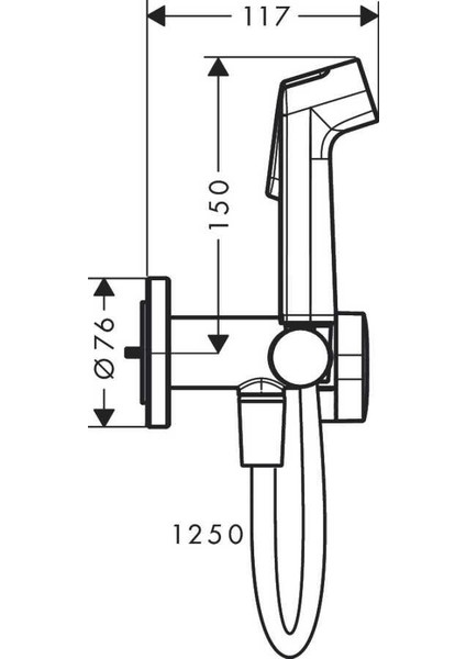 Bidette El Duşu 1jet S Ecosmart+ Sıcak-Soğuk Su Için Duş Askısı ve 125 cm Duş Hortumu Ile - 29232000 fiyatları