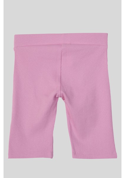 4-14 Yaş Benetton Baskı Detay Kız Çocuk Kısa Tayt Pembe fiyatları