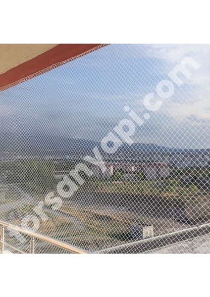 Kuş Ağı – 2 cm Gözli – Kuş Filesi – 1,5 mm Ip – Beyaz Renk – Balkon Filesi - 3 Metre x 25 Metre