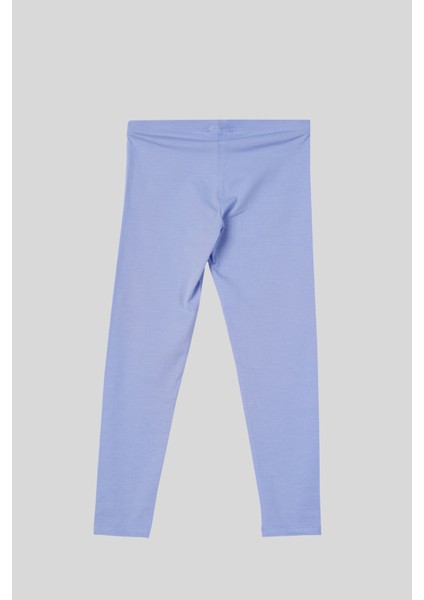 4-14 Yaş Benetton Baskı Detay Kız Çocuk Tayt Lila fiyatları