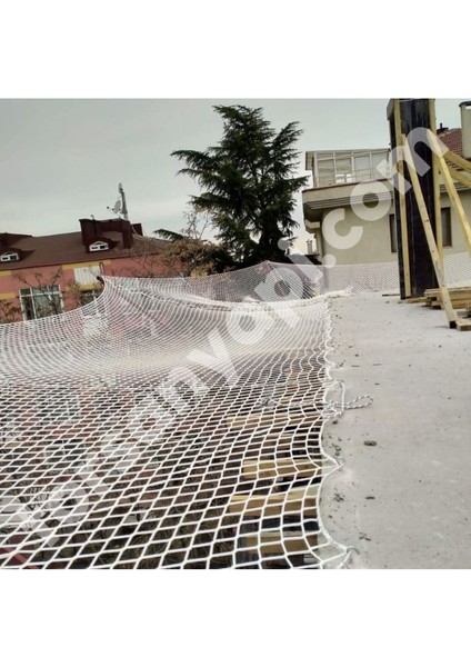 Inşaat Güvenlik Ağı – 5 cm Göz – 6 mm Ip – Güvenlik Filesi – Inşaat Filesi - 2.5 Metre x 23 Metre modelleri