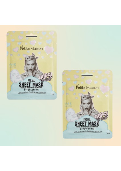 Aydınlatıcı Kağıt Maske 25 ml x 2 Adet