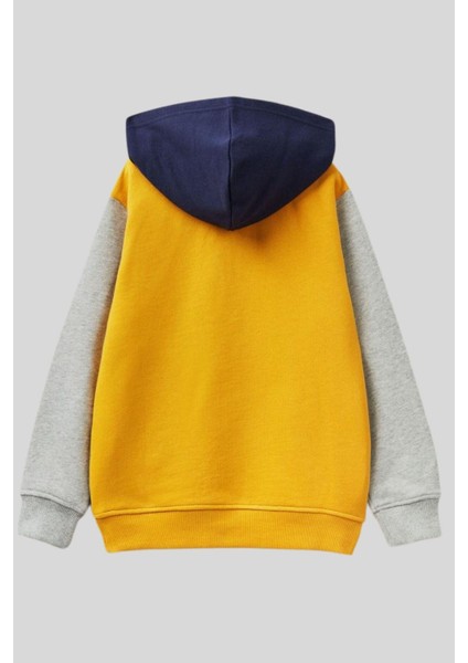 4-14 Benetton Kanguru Cepli Uzun Kol Erkek Çocuk Sweat fiyatları