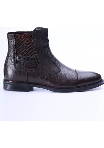 İtalyan stil naturel deri kışlık erkek bot ayakkabı kahverengi T13423 indirimleri