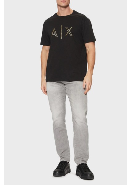 Armani Exchage Taşlı Pamuk Regular Fit Bisiklet Yaka T Shirt Erkek T Shirt XM000325 AF10364 UC001 modelleri